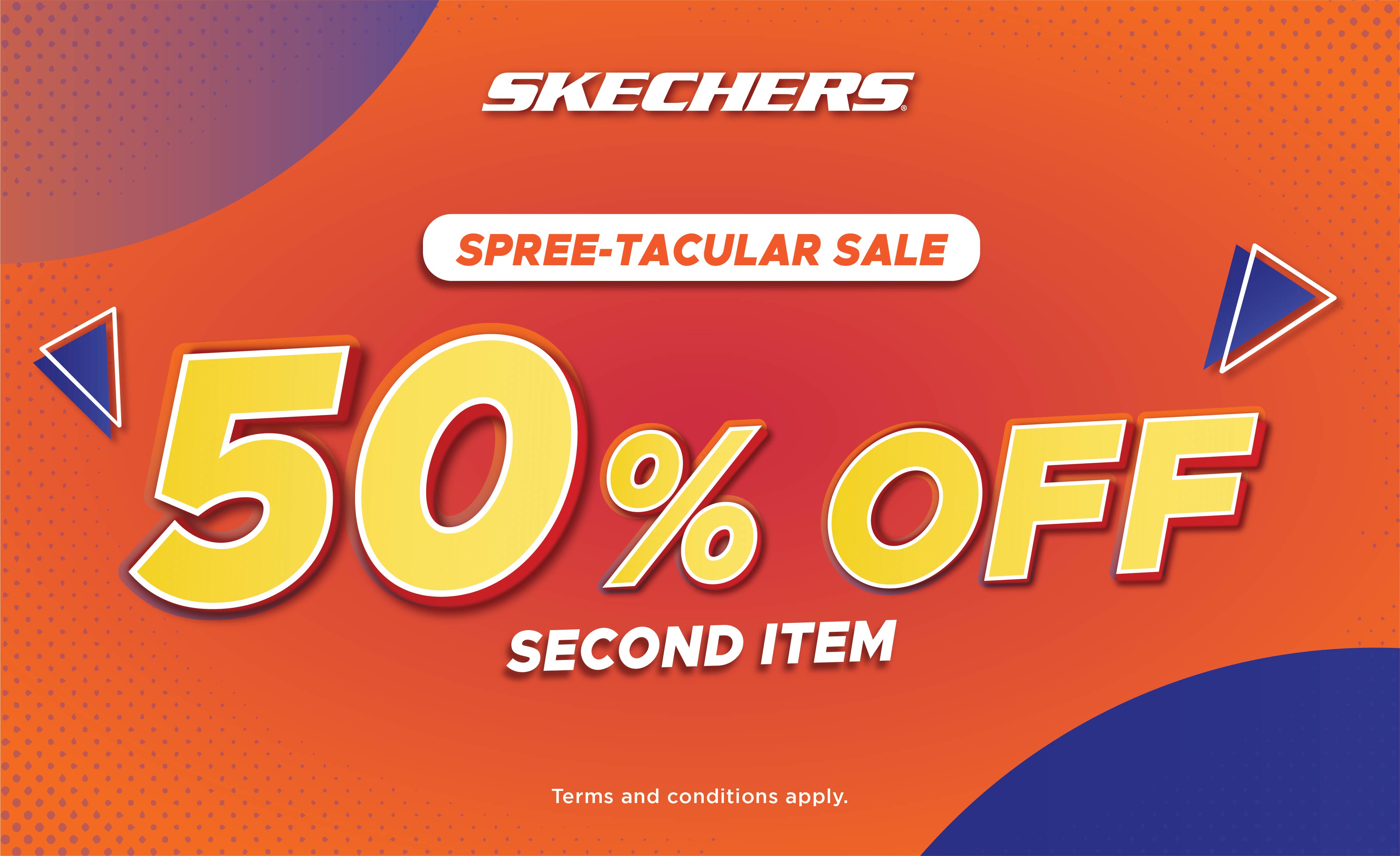 [Skechers] 50% Off Second Item